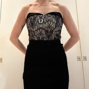 NWT BEBE Lace Bustier Dress